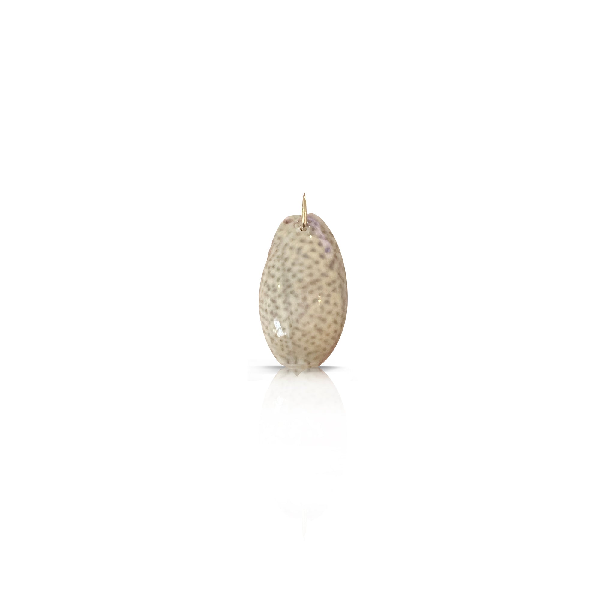 14k Olive Shell Charm