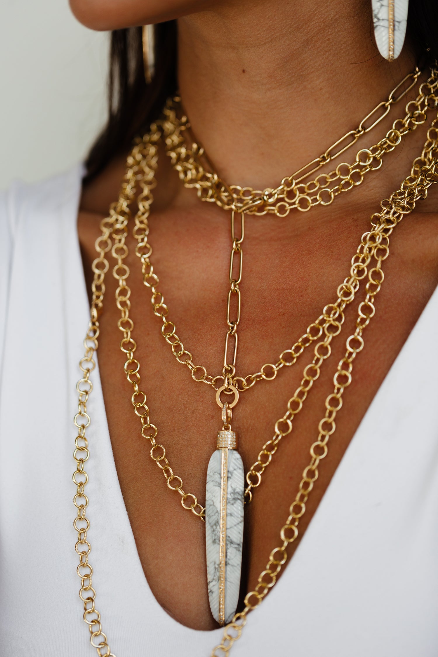 14k Mixed Link Chain