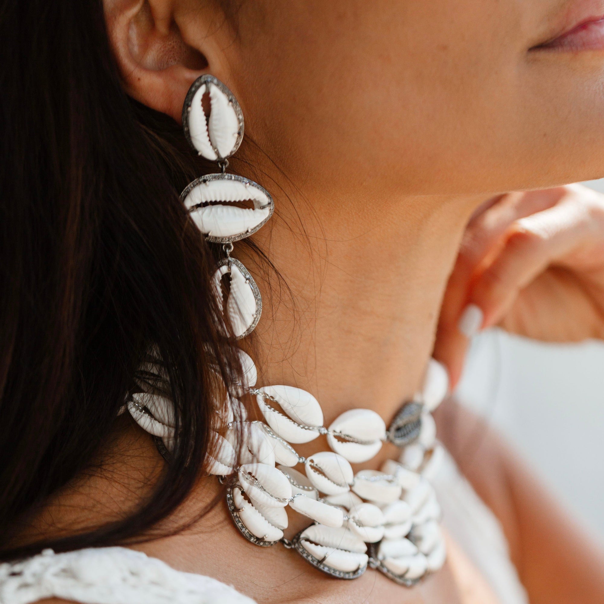 Cowrie Drop Earrings