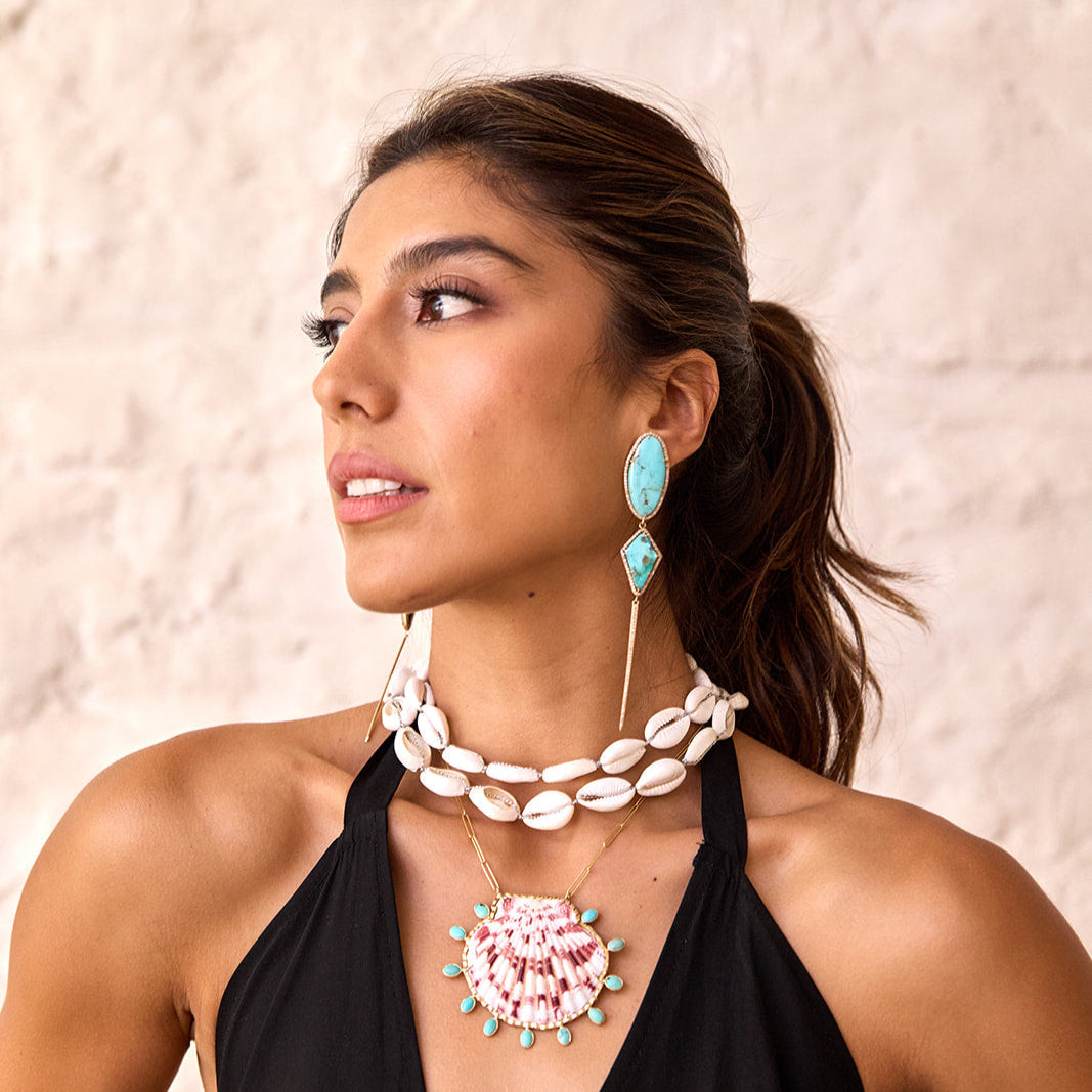Silver Cowrie Shell Necklace