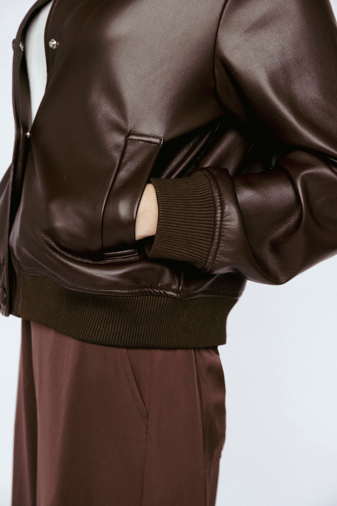 Vegan Leather Bomber