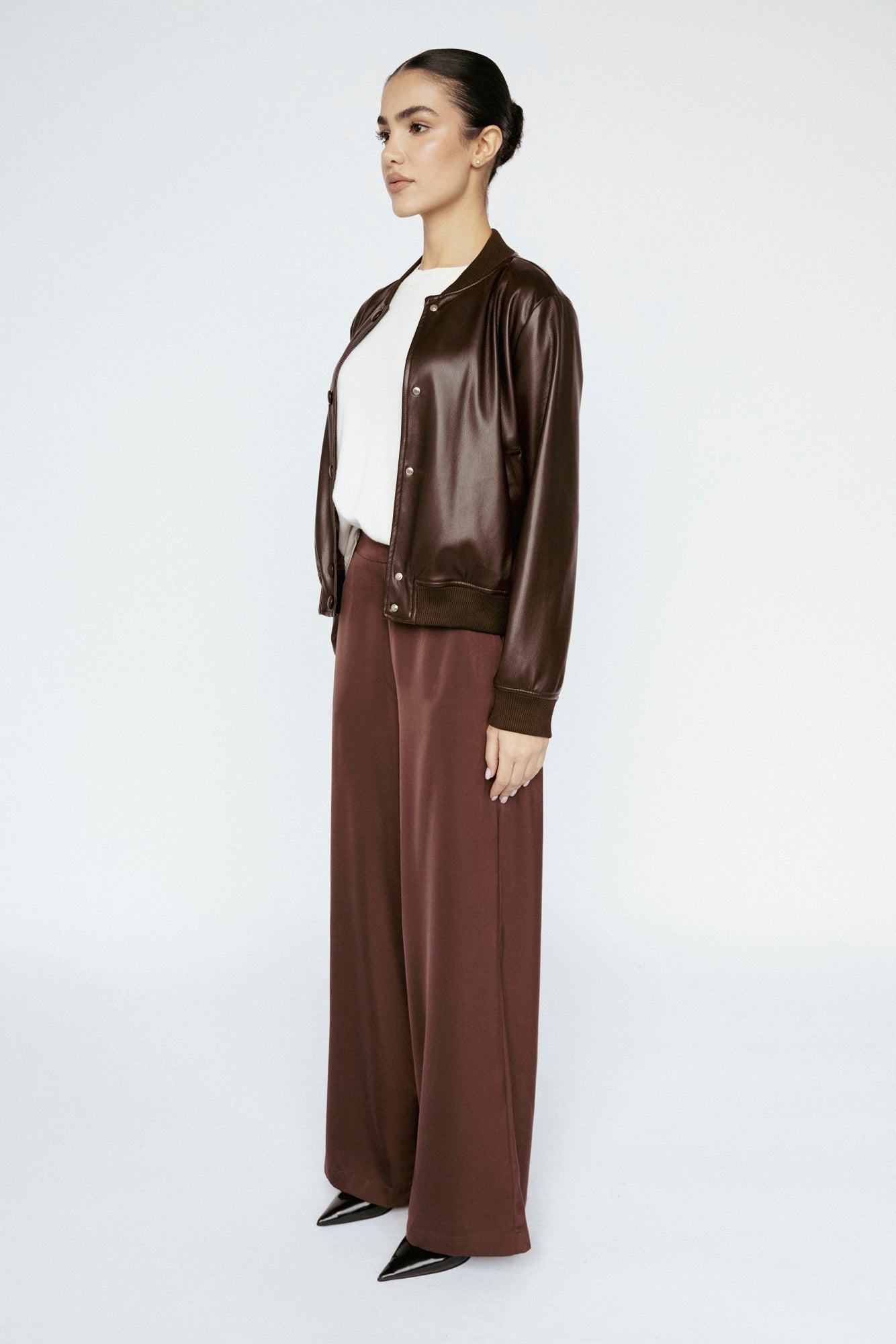 Vegan Leather Bomber