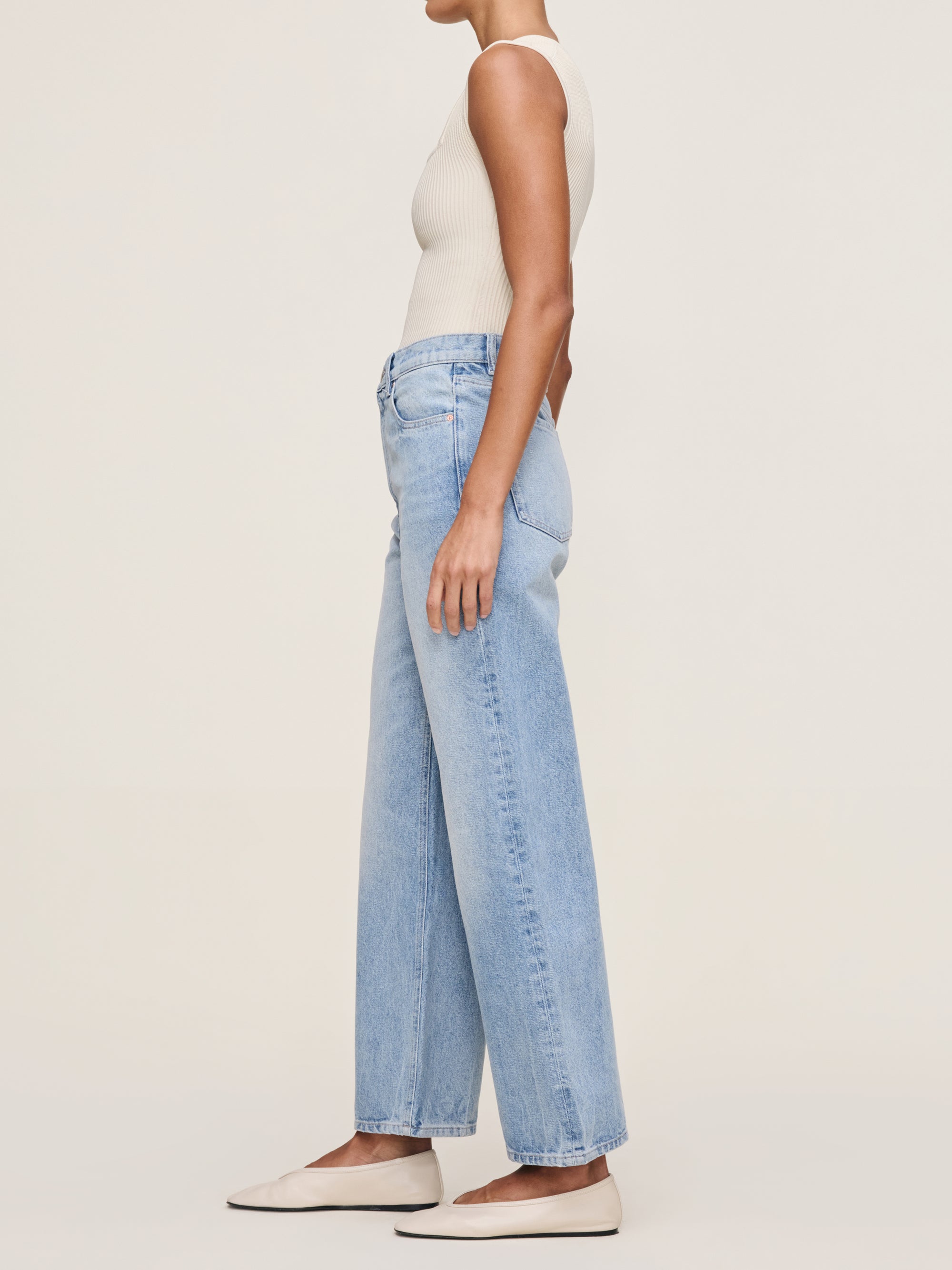 Karmine Refined Wide Leg: High Rise 28'