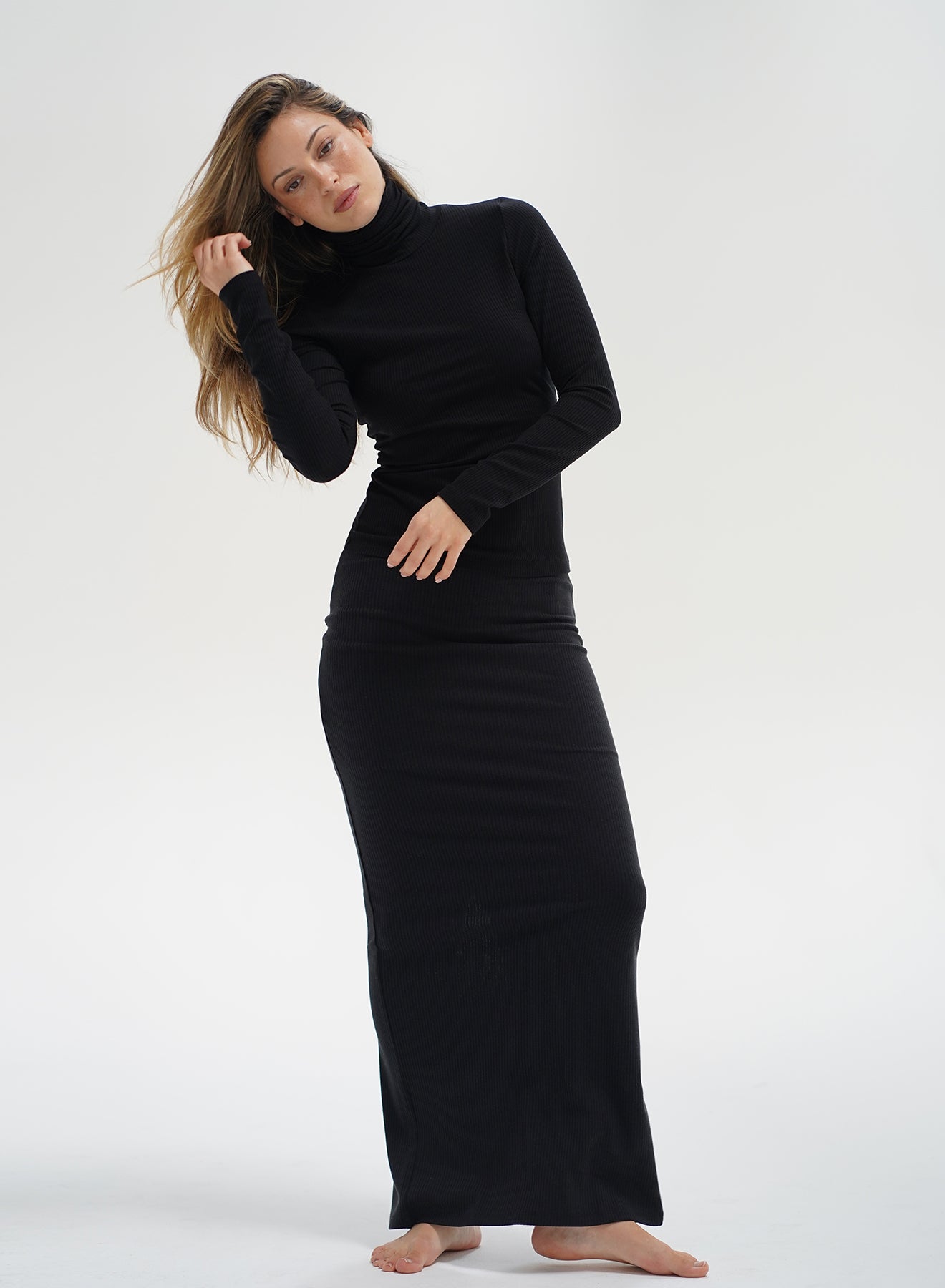 LANDON RIBBED SKIRT