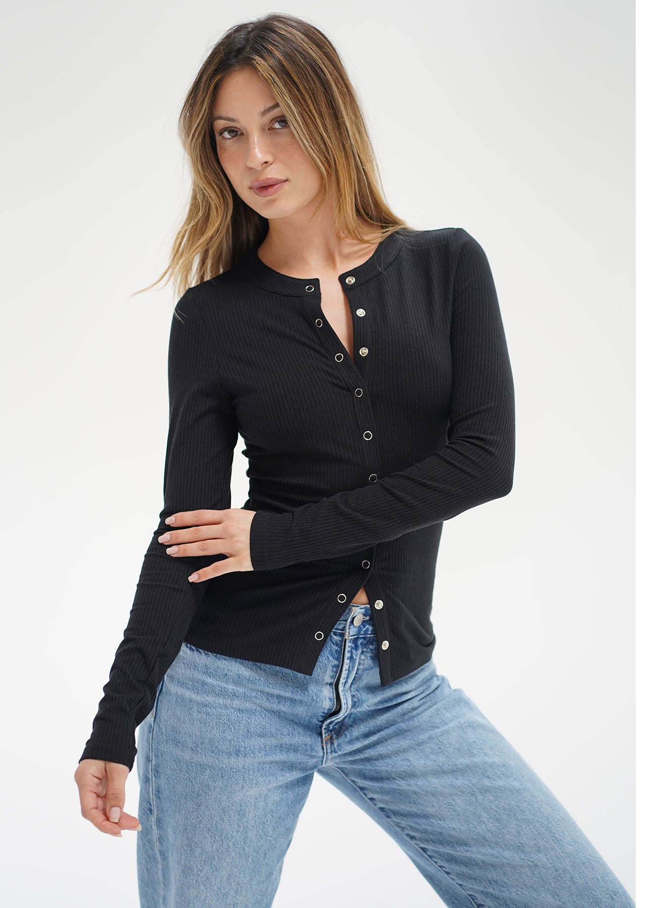 FELICE RIBBED CARDIGAN